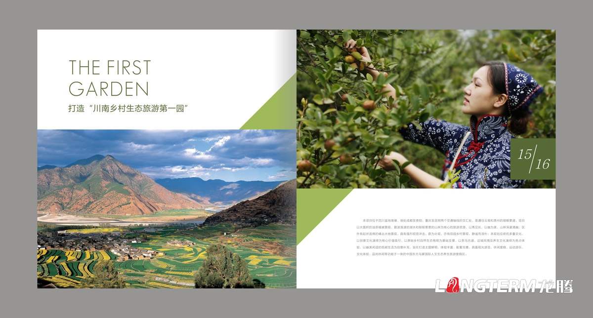 东方乌蒙企业形象画册设计|茶油工业基地宣传册设计|乡村生态旅游宣传画册设计