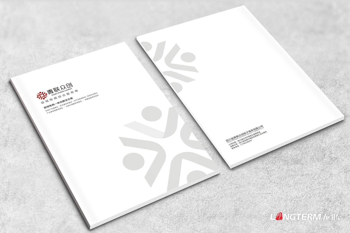 广安市青联众创电子商务有限公司宣传册设计_电商公司企业形象宣传画册设计