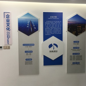 四川宝鑫建设有限公司文化墙已经装置完毕