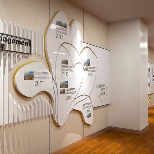 企业文化-太平洋包管金玉兰财产治理分部企业文化墙策划设计