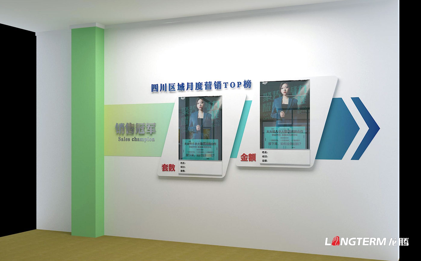 蓝光BRC办公室文化气氛营造设计计划_企业文化墙设计效果图